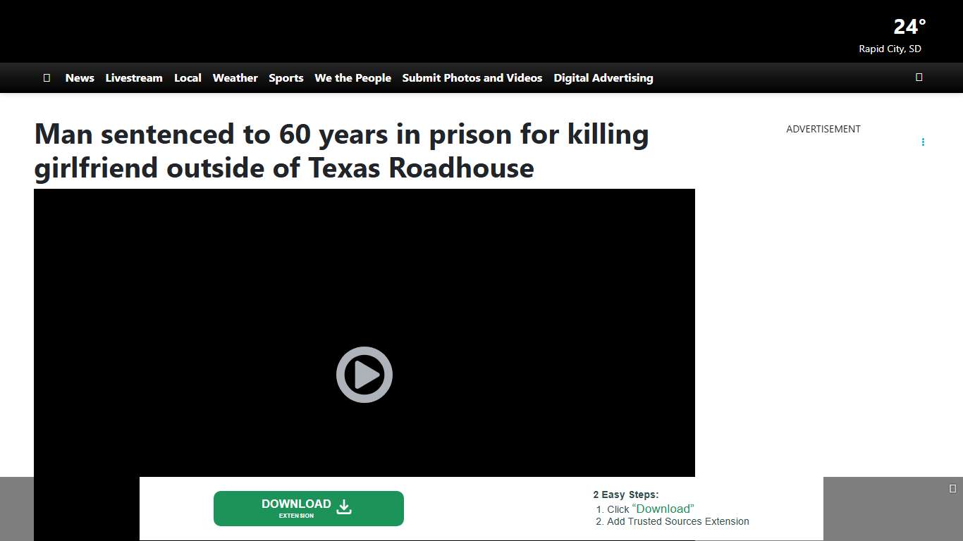 Man sentenced to 60 years in prison for killing girlfriend outside of Texas Roadhouse